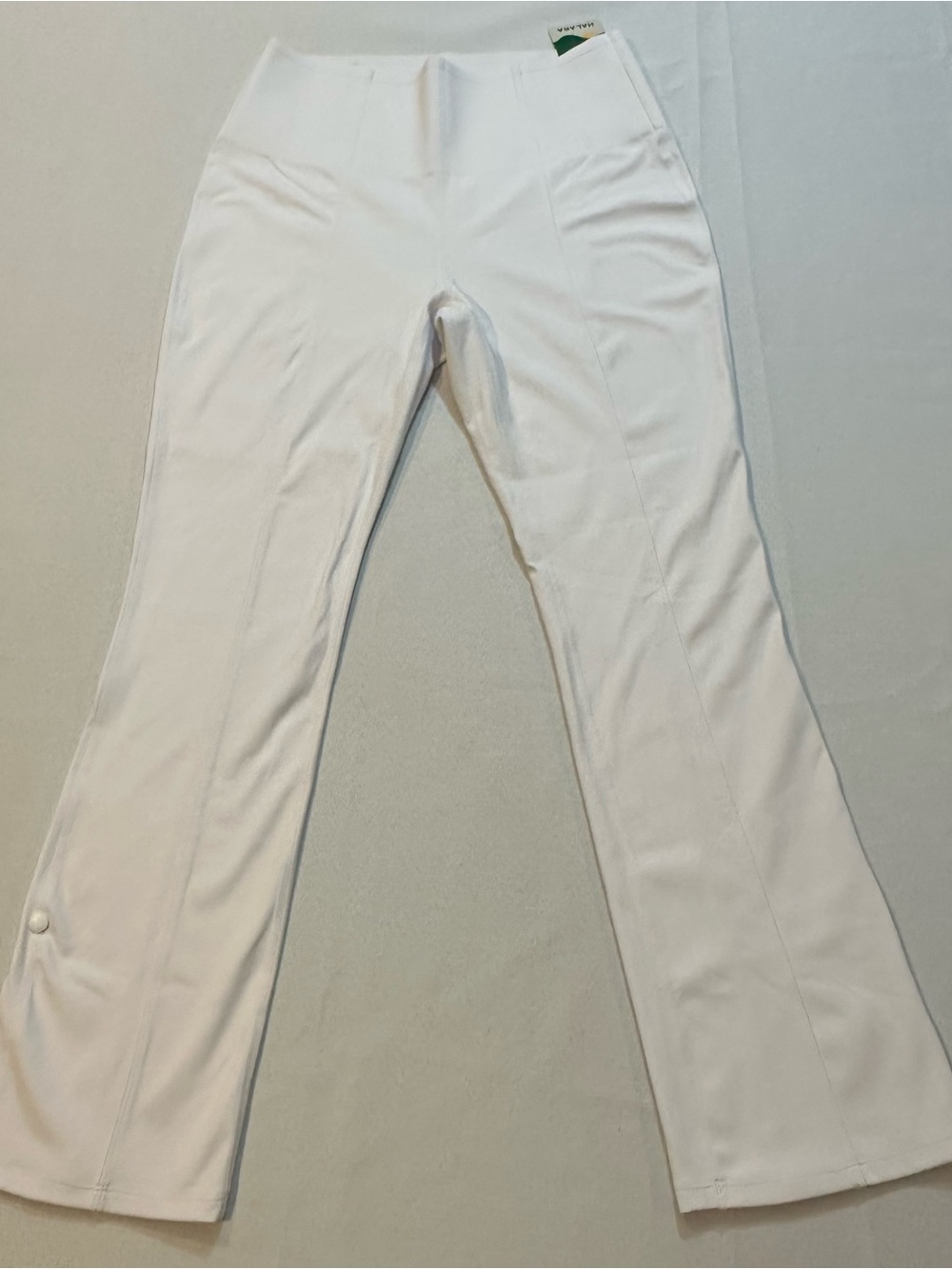 NWT Halara White High Rise 7/8 Bootcut Golf Pants Size Large